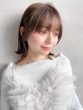 リヤン 表参道(lyann) アンブレラカラーうるツヤ前髪エアリーカールレイヤーカット