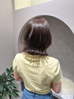 アール ヘアー デザイン(r hair design)&nbsp;小顔見せショートベージュカラーブリーチしない透明感カラー
