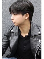 リコ ヘアアンドリラクゼーション 名駅店(LICO HAIR&RELAXATION) メンズショート フェザーパーマ 名古屋駅/名駅/眉毛
