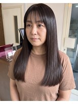 零秒女髪 千里丘店&nbsp;艶とまとまりの髪質改善セミロングスタイル艶髪美髪艶カラー艶感