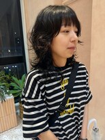 オン キャナルシティ博多前店(on) 【晴音】ミディアムウルフ/ウルフパーマ/30代