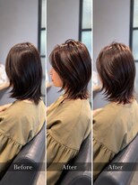 エル(elle)&nbsp;20代30代40代大人可愛い顔周りレイヤーボブ