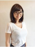 オシャレ女子のミディアムスタイル