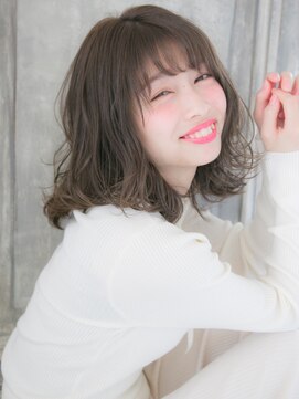 リリアン 青山(relian) 大人かわいいボブ小顔サイドグレージュセミディ♪