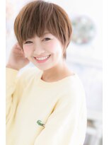 小顔仕上げ☆ピンクベージュくびれショートa