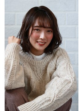 ヘアリゾートエーアイ 北千住店(hair resort Ai) 20代30代40代50代 色っぽふんわりミディの重軽ウェーブヘア♪