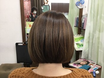 美容室ポプリの写真/カラー技術に自信あり◎地肌に薬剤をつけないゼロテクカラーで頭皮の負担軽減♪おしゃれな白髪染め可能です