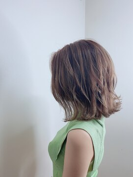 ヘアリゾートエーアイ 高田馬場店(hair resort Ai) 20代30代40代マロンベージュ/Aラインボブ/かきあげ[高田馬場駅]
