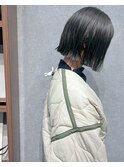 天神/大名/ボブ/ブリーチなし/オリーブベージュ