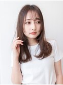 20代30代大人かわいい/グレージュカラー×レイヤーカット