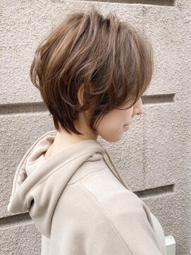 ロンドソレイユ 池袋(Lond soleil) くすみベージュ/細めハイライト/ショート/白髪ぼかし/小顔/池袋