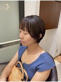 ショートボブショートカット顔まわりレイヤー顔まわりカット