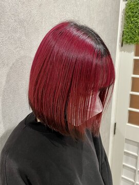 イト(ito) ワインレッド＋インナー根本毛先エンドカラーブラック～糸ito～