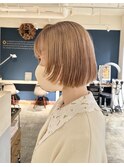 【CROP】ハイトーンミルクティーベージュ