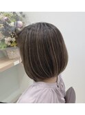 白髪ぼかしハイライト