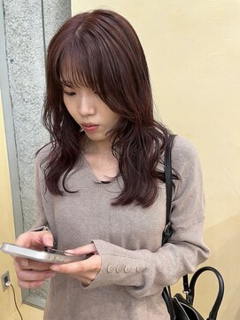 スニュウ(snuw) ピンクブラウン/ワインレッド