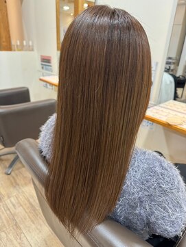 ヘアショップ エヌアンドエー 久喜菖蒲店(hair shop N&A) 大人のうる艶ストレート 髪質改善ケア/秋冬カラー/ブラウン