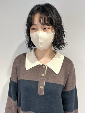 コフィー バイ メルト 吉祥寺(cofy by melt) 【三ツ井純】レイヤーボブパーマ カジュアル 癖毛風パーマ