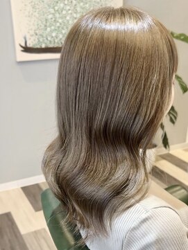 ランソ 新宿(RUNSO) くびれヘア×アプリコットオレンジ×夏×ハイライトカラー