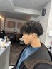 メンズカット+ツイスト/ツイストスパイラルパーマ+トリートメント￥11500