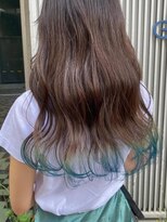 バディ 中野駅前店(BUDDY)&nbsp;エメラルド エンドカラー【中野美容室/ブリーチ/ダブルカラー】