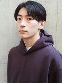 かき上げヘア　ニュアンスマッシュ　サイドパート　ビジネス