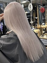 ネハス(nehus.)&nbsp;ミルクティーベージュカラー/ウルフレイヤーロング/ボブルフ