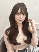 ロンド レア 天神大名店(Lond Le’a) 髪質改善イメチェン外ハネウェーブ巻き透け感ブラウンカラー天神