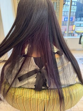 ビス フルール 日暮里店(Vis fleur) ロングヘア/インナーカラー/パープルカラー