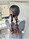 タイトツイン編み下ろし