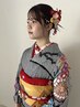 お呼ばれヘアセット＋着物着付け（電話予約のみ！後日電話NG!）　　￥13200