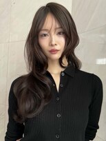 サイン 表参道(SIGN) 韓国ヘアーハッシュカットレイヤーカットグレージュブリーチ無し