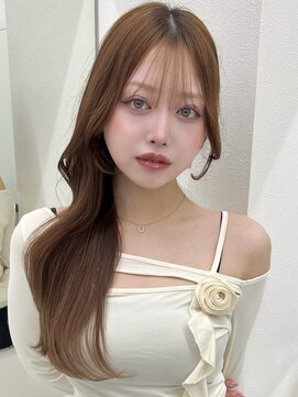 アイトーキョーエス 渋谷(AI TOKYO S) シアーブラウン透明感カラーくびれヘア韓国巻きロングレイヤー