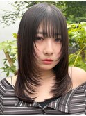 顔周りレイヤーフェイスレイヤー小顔レイヤー