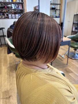 プログレス 守谷店(PROGRESS) ★白髪ぼかしハイライト&ショートボブ★