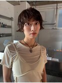 ショートパーマ　ゆるパーマ　パーマ　ショートヘア　ボブ