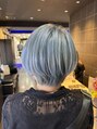 ブルーバイブレーション BlueVibration&nbsp;ショートボブカット×フルブリーチ×アイスブルー