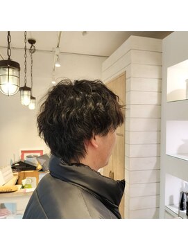 ハチマルハチ エアー 向ヶ丘遊園店(808 air) メンズマッシュのツイストスパイラル　襟足あり　弱酸性@30代