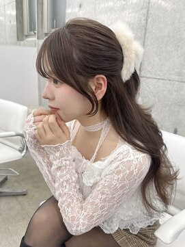 エヌアイ オモテサンドウ(ni omotesando) ☆盛れる顔周りカット ハーフアップアレンジ☆