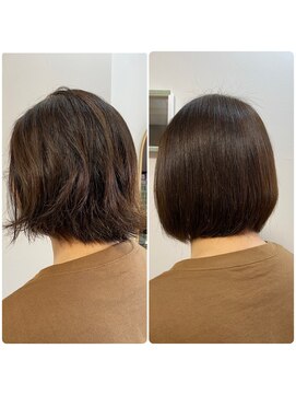 ノムラ理美容室 形状補正トリートメントで髪質改善