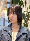 ミニボブレイヤー/レイヤーカット/ショートボブ/顔周り韓国/横浜