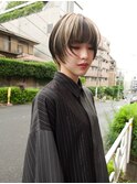 ショートレイヤーカットデザインカラーミックスカラー