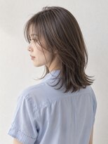 ヘイ 松本店(HEY) 【HEY 松本】くびれレイヤーミディ×透明感アッシュベージュ