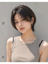 ダル 渋谷/表参道(DAL.)&nbsp;ショート/ダークブラウン／フレンチバング／レイヤー
