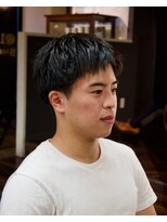 ワンワンオー バーバーショップ 博多店(@110 BARBER SHOP) フリックパーマジェントルショートマレットヘアウォーリアカット