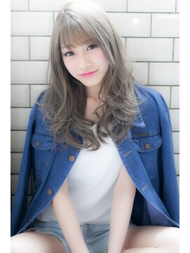 エイト プラット 渋谷2号店(EIGHT plat) 【EIGHT plat 渋谷】シースルーバング鉄板セミロング