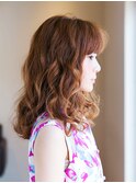 トリンドル玲奈風 “Summer Sweet ウェーブ“/前髪パーマ