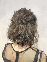 コフィー バイ メルト 吉祥寺(cofy by melt)&nbsp;【三ツ井】お呼ばれ ボブ ラフなハーフアップ風アレンジ 可愛い