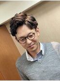 ビジネスパーマ/銀座メンズカット/銀座理容室/フェードカット