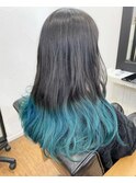 【Kanon松戸】青木優歩　ターコイズグラデーション